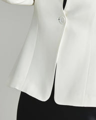 Blazer en Soie Sans Col 40 Momme