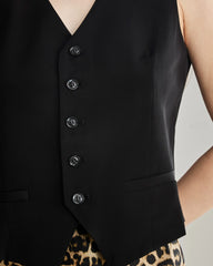 Gilet Ajusté 100% Soie 40 Momme Pour Femme