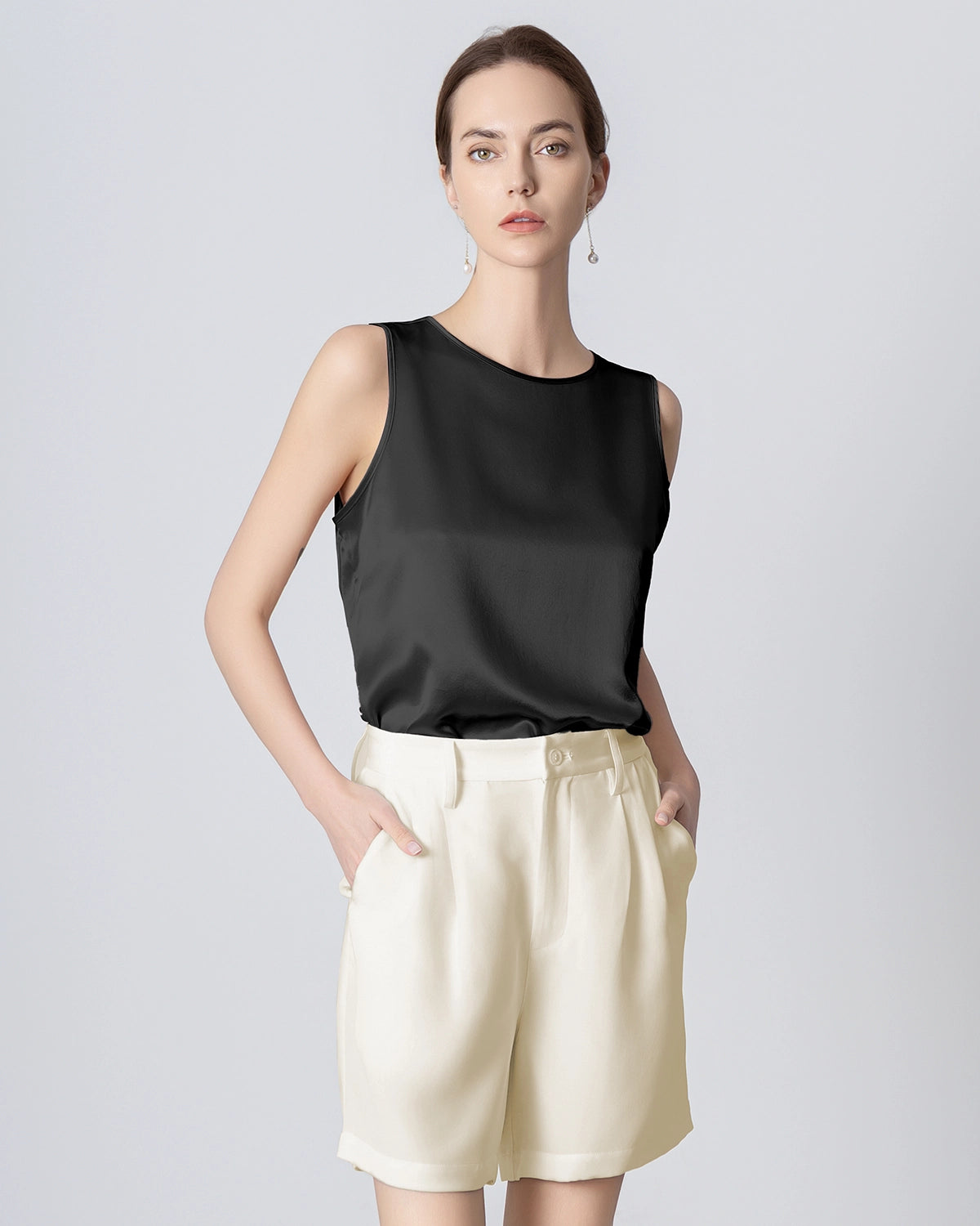 Short Bermuda en Soie 40 Momme
