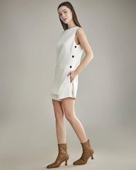 Ensemble Robe Mini en Soie à Bretelles et Short en Soie 40 Momme