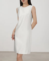 Robe Droite Sans Manches en Soie 40 Momme