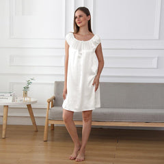 Chemise de Nuit en Soie Décontractée