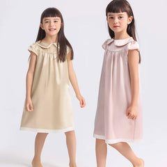 Chemise de Nuit en Soie pour Fille Enfant