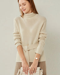 Pull en Cachemire à Ceinture