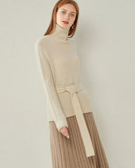 Pull en Cachemire à Ceinture