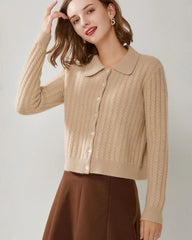 Cardigan en Cachemire à Tricot Nœud