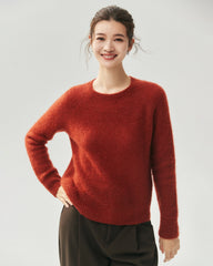 Pull en cachemire et soie à manches raglan