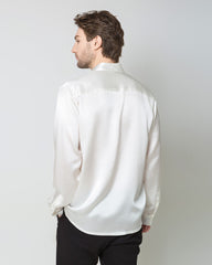 Chemise Classique en Soie pour Homme à Boutons