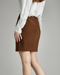 Jupe Mini Classique en Laine