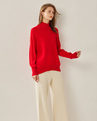 Pull en Cachemire Oversize Col Roulé Confortable