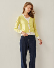 Cardigan Court en Laine pour Femmes