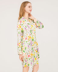 Nuisette Florale en Soie Pure et Luxueuse
