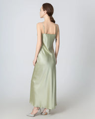Robe Maxi en Soie à Col Halter