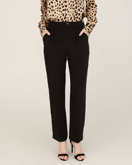 Pantalon Droit Sculpté en Soie 40 Momme