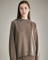 Pull à Capuche en Cachemire