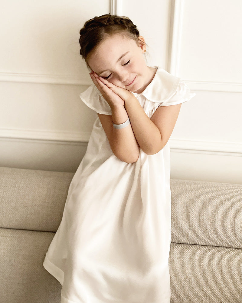 Chemise de Nuit en Soie pour Fille Enfant
