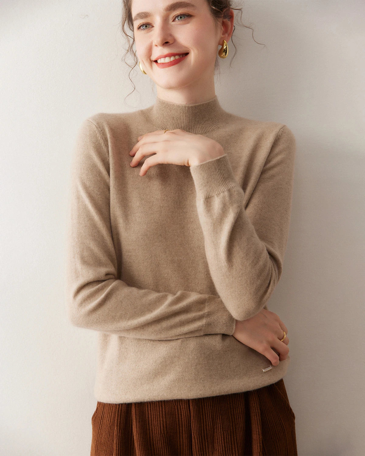 Pull en cachemire léger pour femme