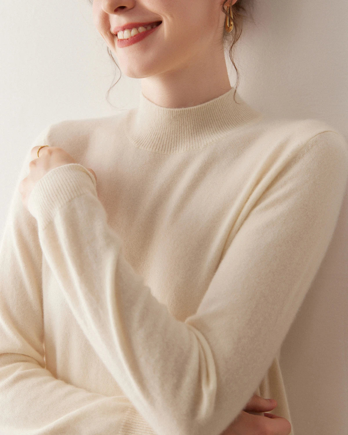 Pull en cachemire léger pour femme