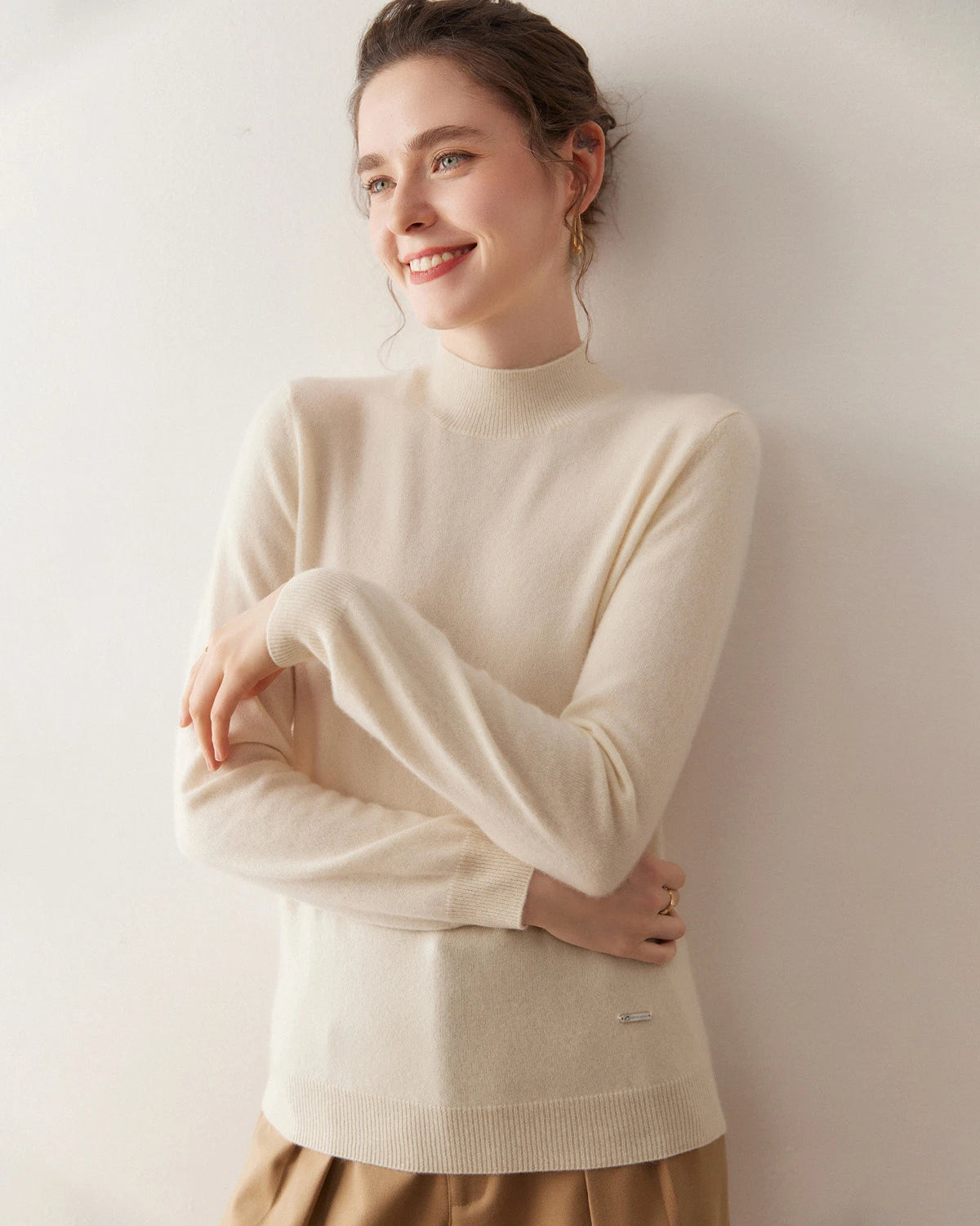 Pull en cachemire léger pour femme