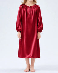 Pajamas en Soie Longue Jupe pour Fille