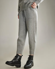 Pantalon Décontracté Ample en Cachemire