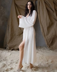 Robe en Soie Longue de Luxe pour Femme