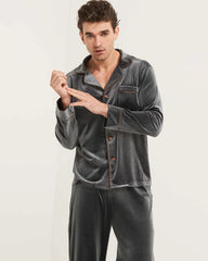 Pyjama en velours de soie pour homme