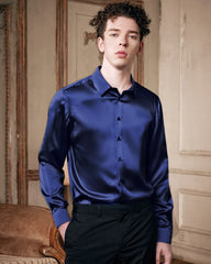 Chemise en soie homme lavable – manches longues