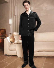 Ensemble de pyjama pour homme en soie lavable