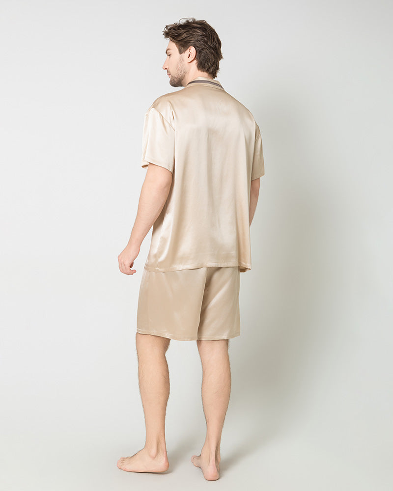 Ensemble de pyjama en soie classique pour homme