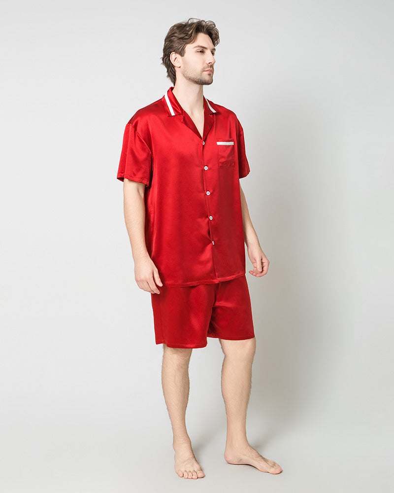 Ensemble de pyjama en soie classique pour homme