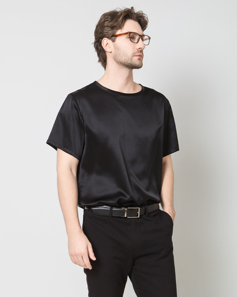 Daisysilk T-shirt Décontracté en Soie 100% pour Hommes