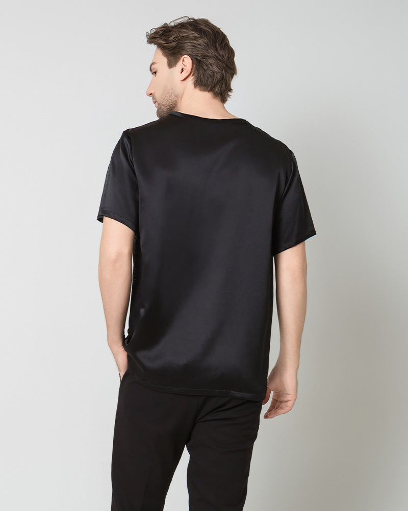 Daisysilk T-shirt Décontracté en Soie 100% pour Hommes