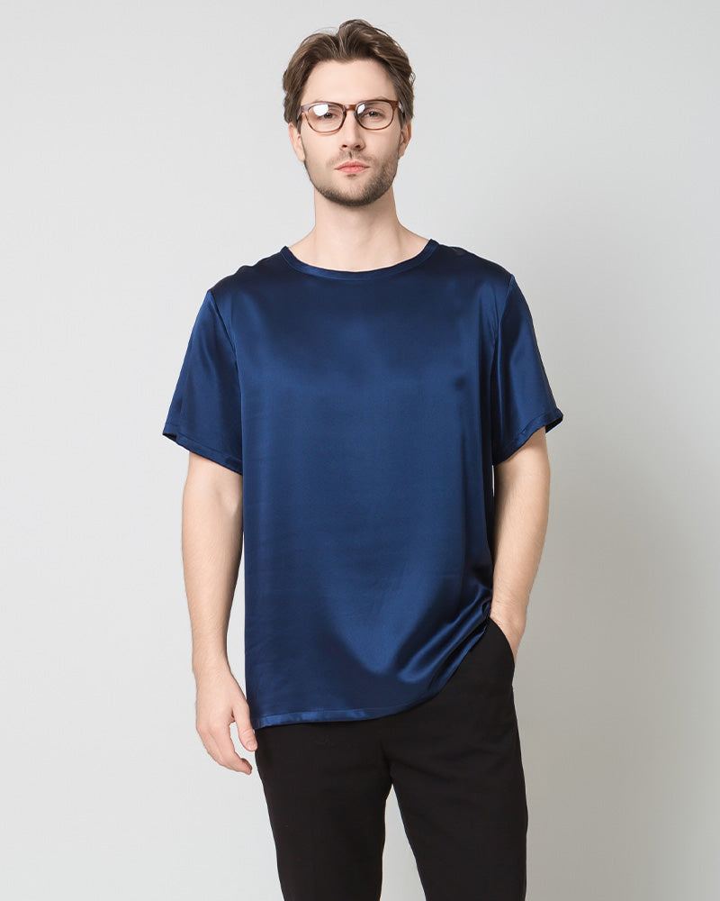 Daisysilk T-shirt Décontracté en Soie 100% pour Hommes