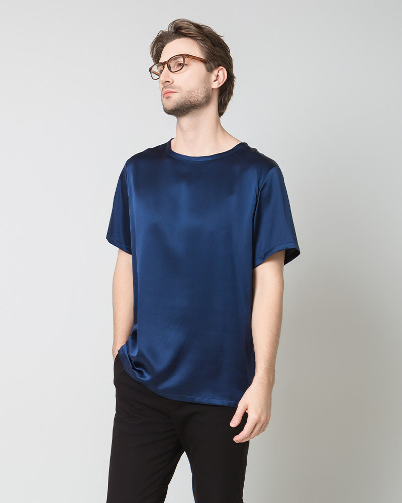 Daisysilk T-shirt Décontracté en Soie 100% pour Hommes