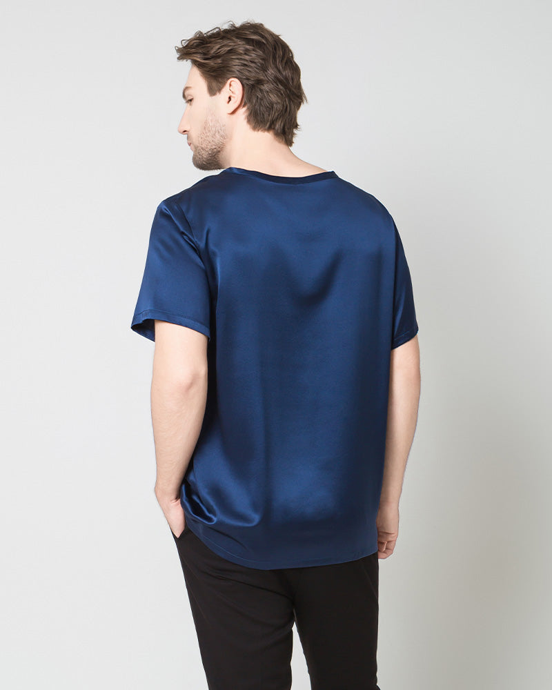 Daisysilk T-shirt Décontracté en Soie 100% pour Hommes