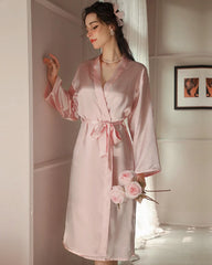 Peignoir Midi en Soie Lavable