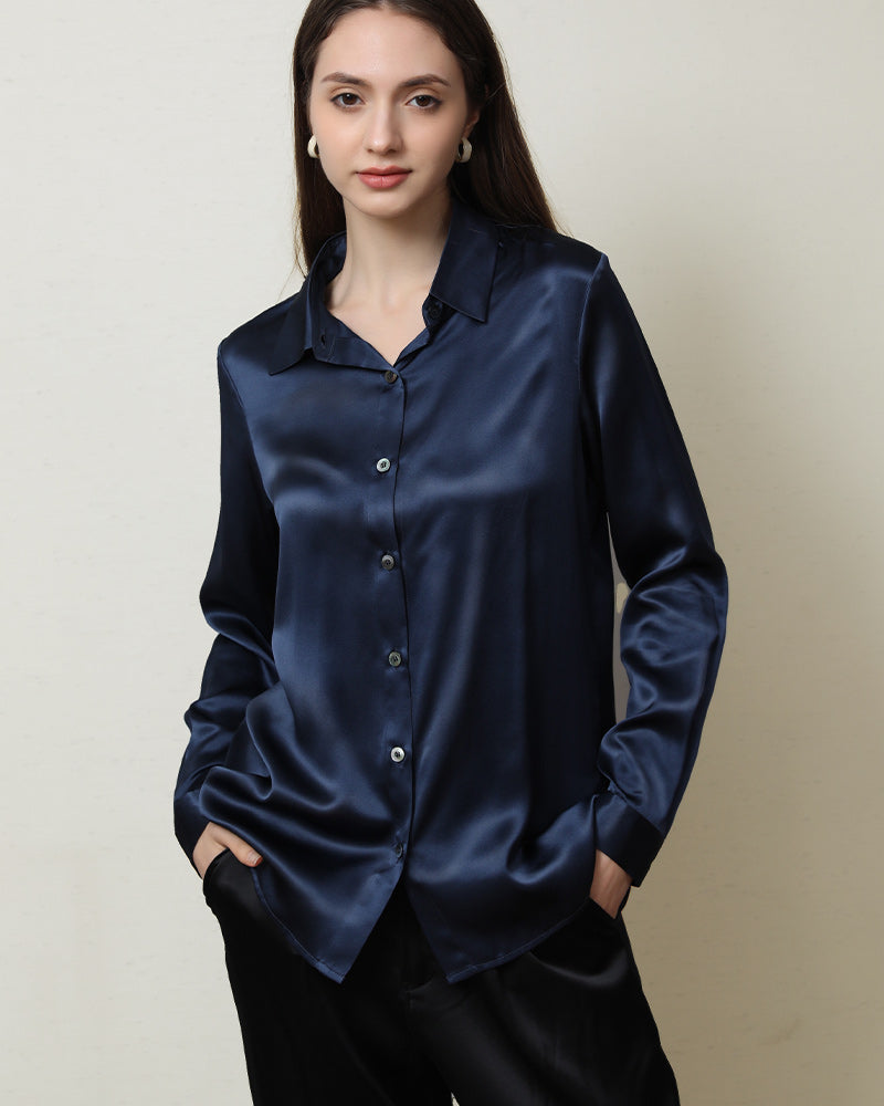 Chemisier en Soie Pure pour Femme