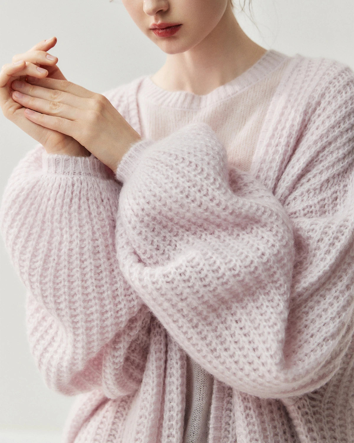 Cardigan oversize en soie et cachemire