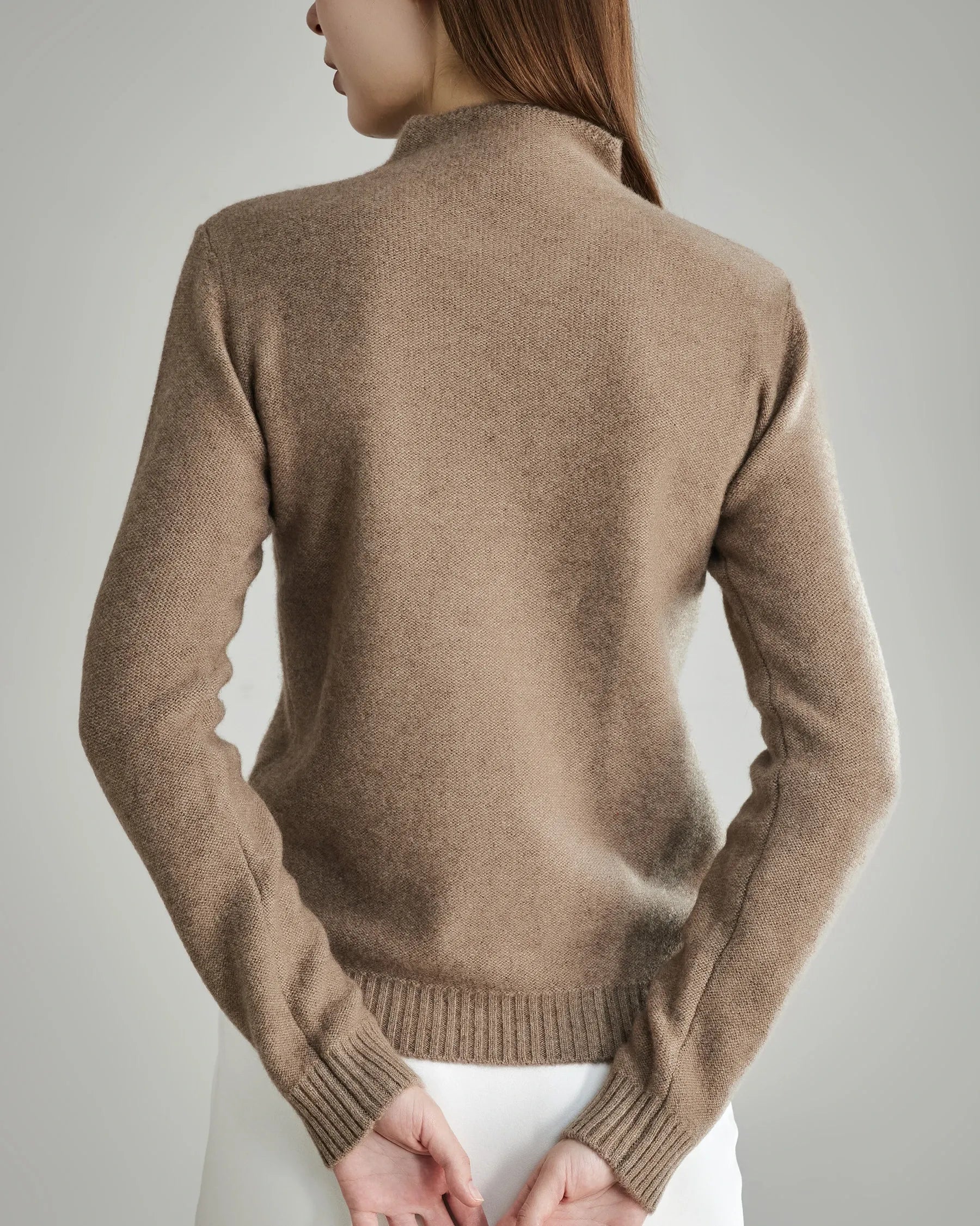 Pull en Cachemire Relaxant et Confortable pour Femme Coffee