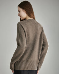 Cardigan en Cachemire à Col V Coupe Décontractée