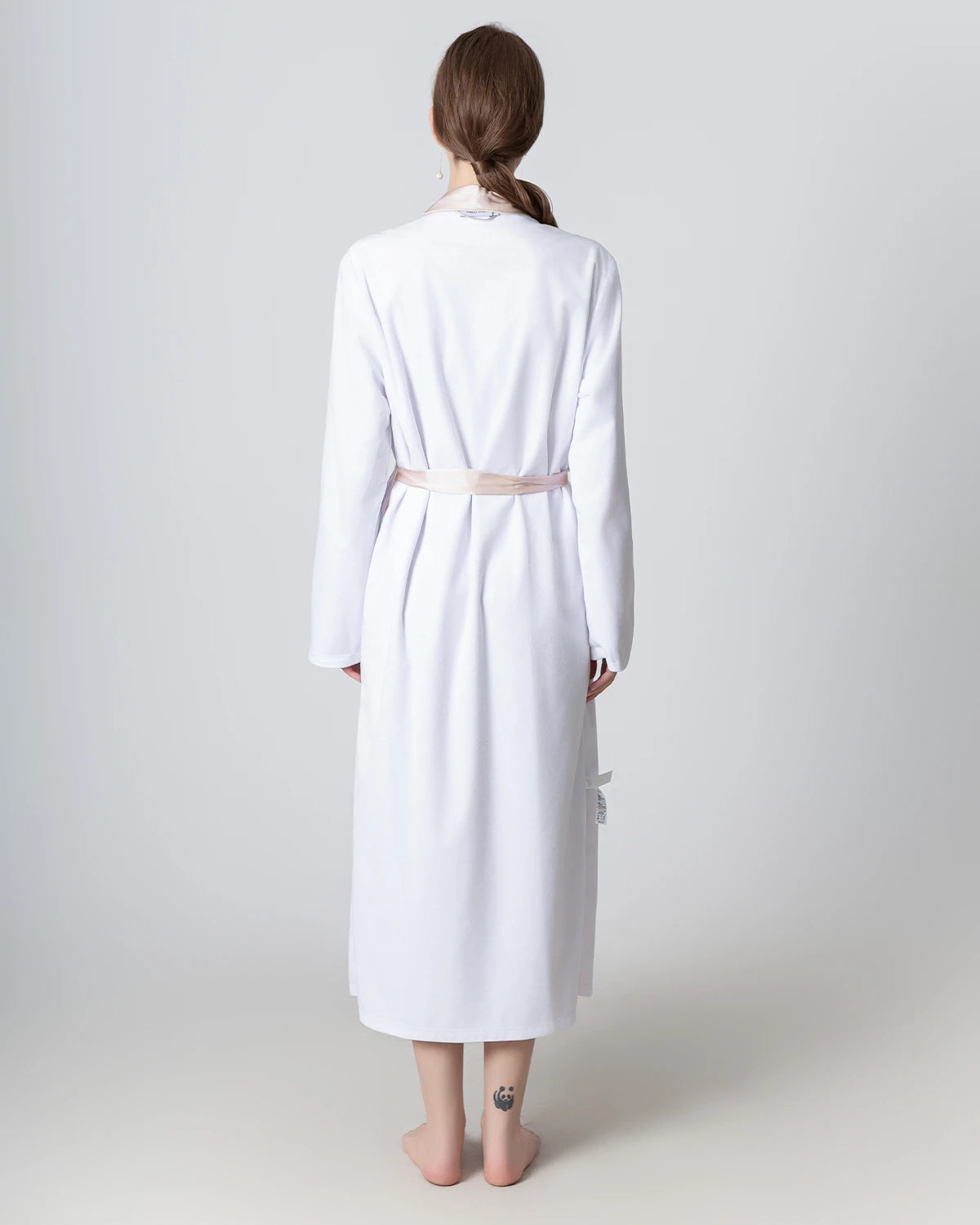 Robe Réversible en Soie et Velours pour l'Hiver Pink