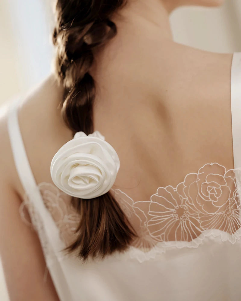 Chouchou en soie lavable – Rose