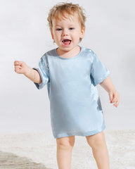 T-shirt en Soie à Manches Courtes pour Bébé