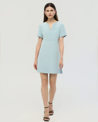 Robe en soie 40 momme coupe A à manches courtes