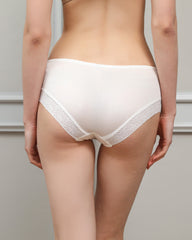 Culotte en Soie 100% avec Dentelle pour Femme