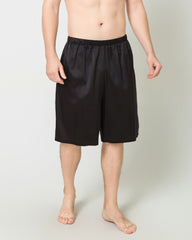 Sous-vêtements en Soie pour Homme, Taille Élastique Genou