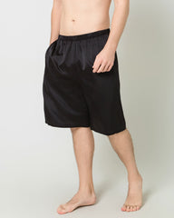 Sous-vêtements en Soie pour Homme, Taille Élastique Genou