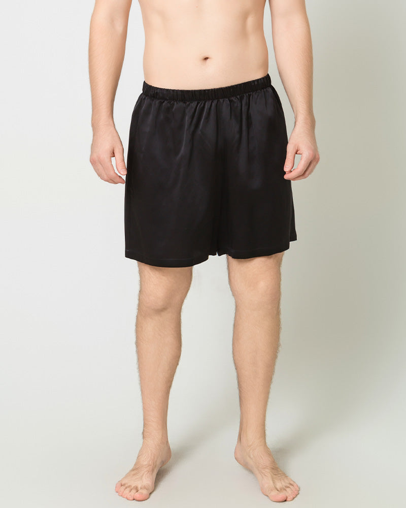 Short de Détente en Soie Satinée pour Homme