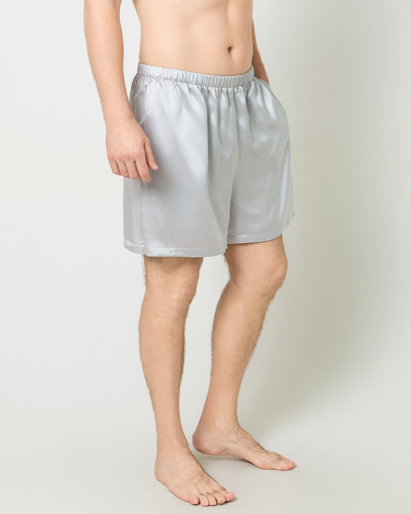 Short de Détente en Soie Satinée pour Homme
